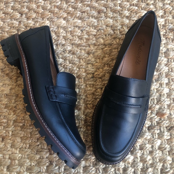 Madewell The Corinne Lug Sole Loafer. Leather. Size 8.5 - Picture 6 of 12